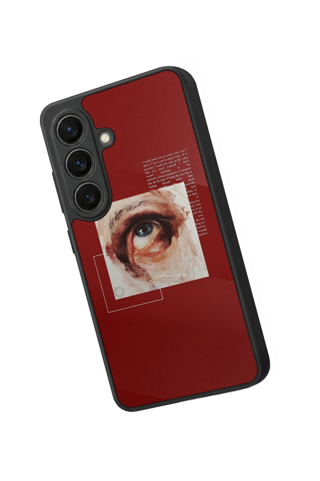 Samsung Galaxy S26 Uyumlu Kirmizi Tasarımlı Glossy Premium Kılıf
