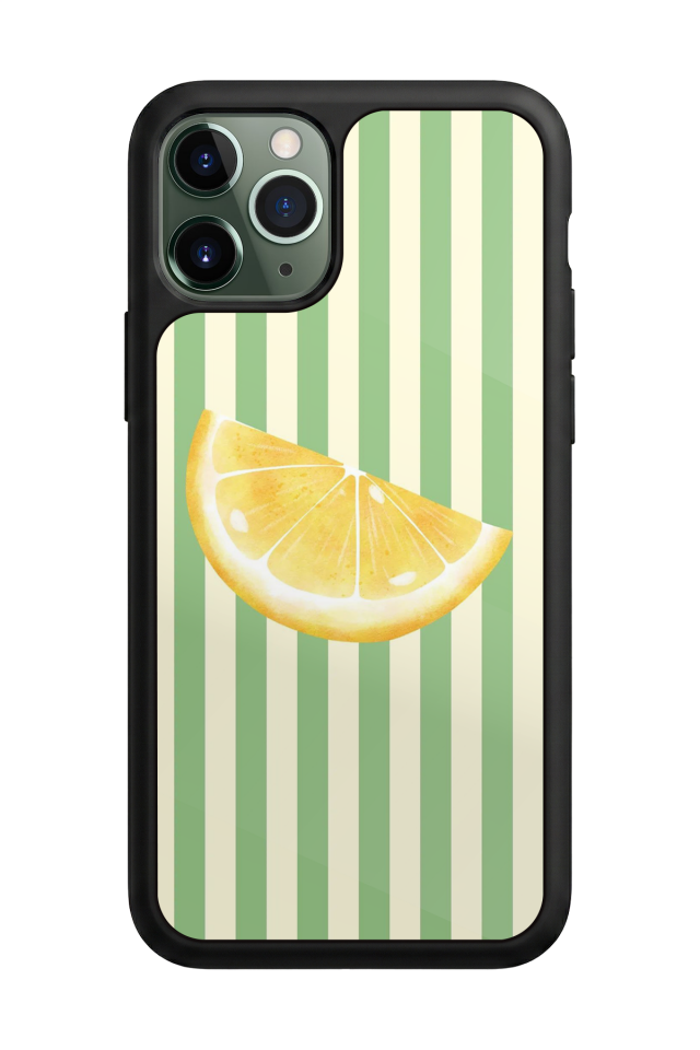 iPhone 11 Pro Max Uyumlu Limon Tasarımlı Glossy Premium Kılıf
