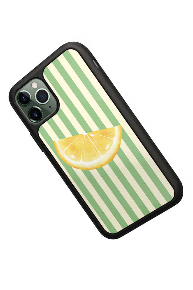 iPhone 11 Pro Max Uyumlu Limon Tasarımlı Glossy Premium Kılıf