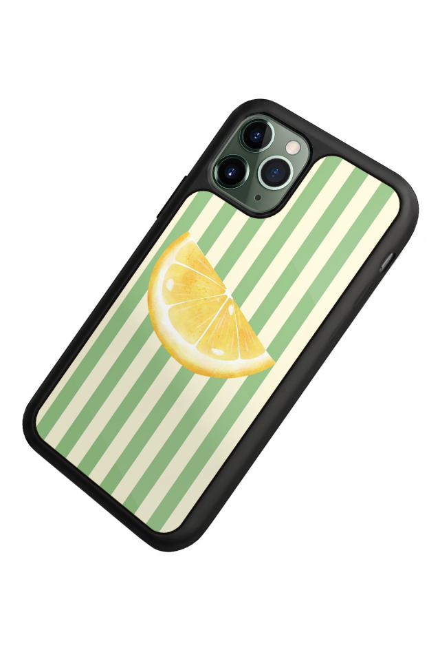 iPhone 11 Pro Max Uyumlu Limon Tasarımlı Glossy Premium Kılıf