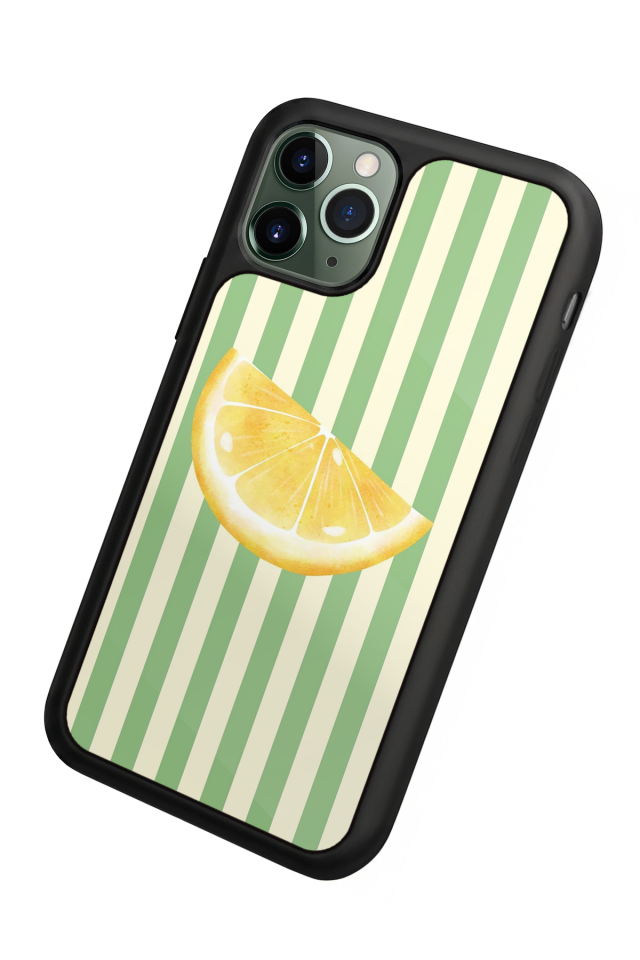 iPhone 11 Pro Max Uyumlu Limon Tasarımlı Glossy Premium Kılıf