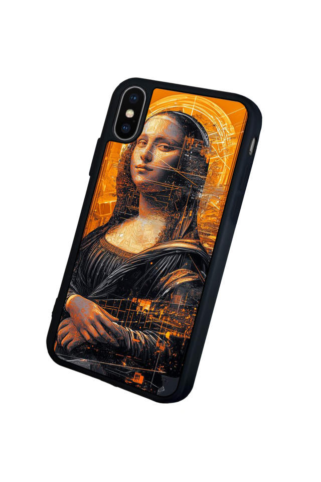 iPhone XS Max Uyumlu Monalisa Tasarımlı Glossy Premium Kılıf