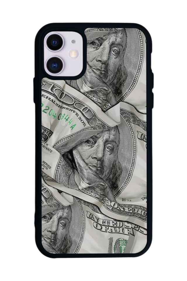 iPhone 11 Uyumlu Money Para Tasarımlı Glossy Premium Kılıf