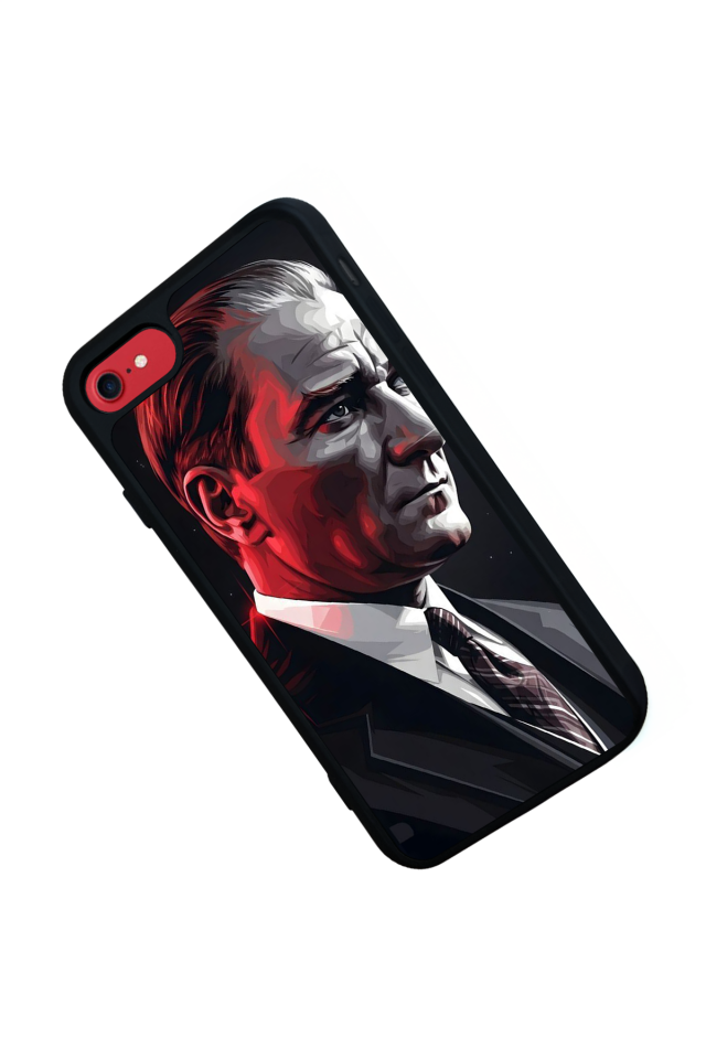 iPhone 7 Uyumlu Mustafa Kemal Ataturk Tasarımlı Glossy Premium Kılıf