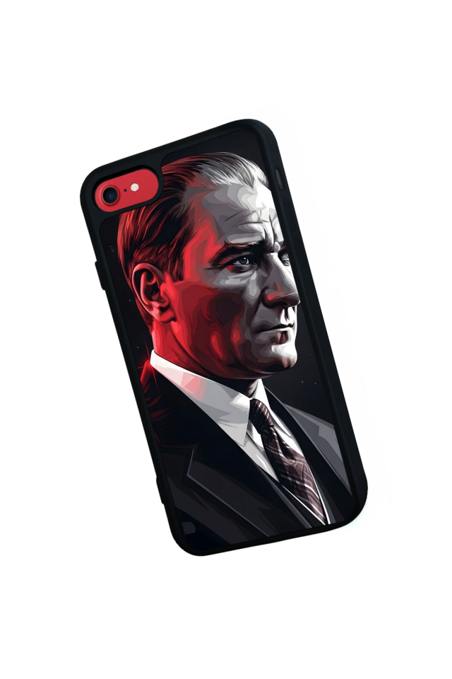 iPhone 7 Uyumlu Mustafa Kemal Ataturk Tasarımlı Glossy Premium Kılıf