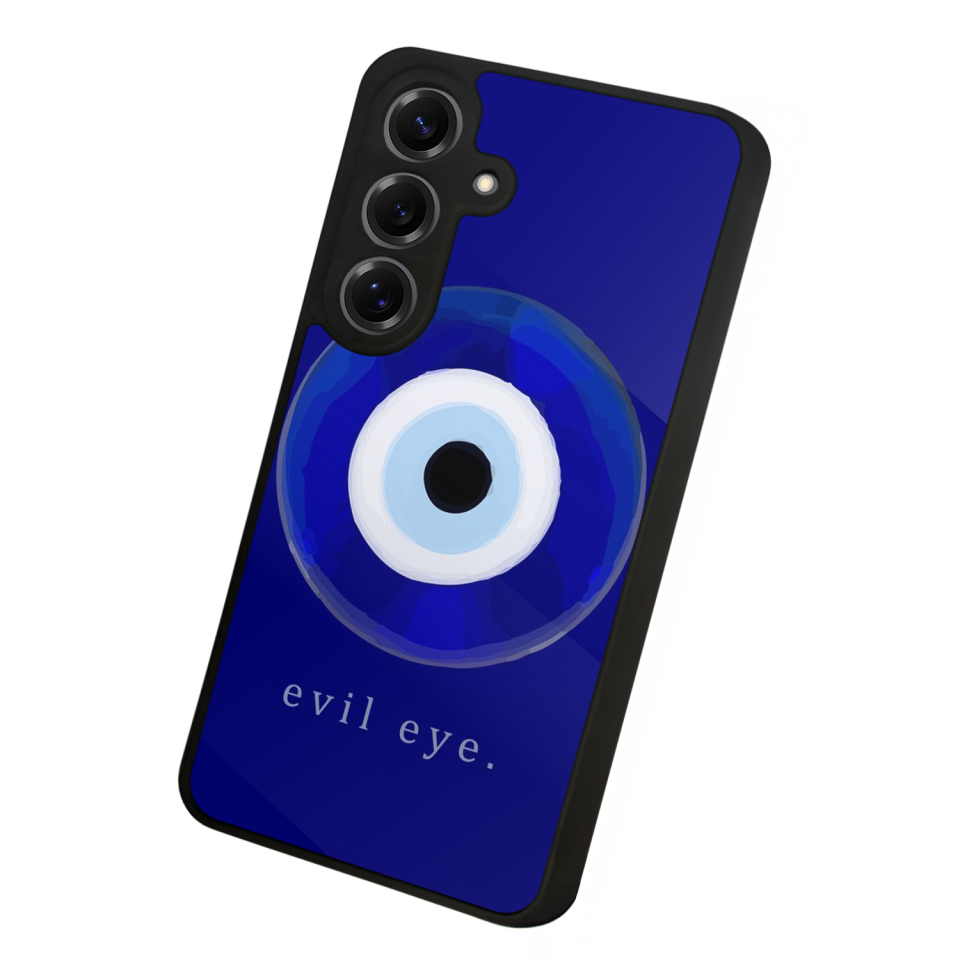 Samsung Galaxy S25 Uyumlu Nazar Tasarımlı Glossy Premium Kılıf