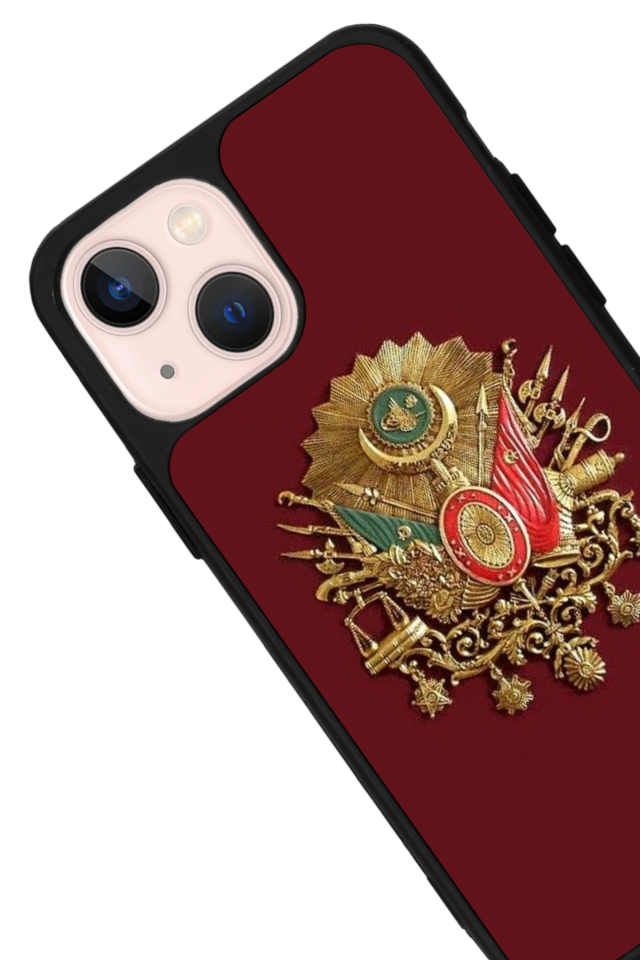 iPhone 13 Mini Uyumlu Osmanli Tugrasi Tasarımlı Glossy Premium Kılıf