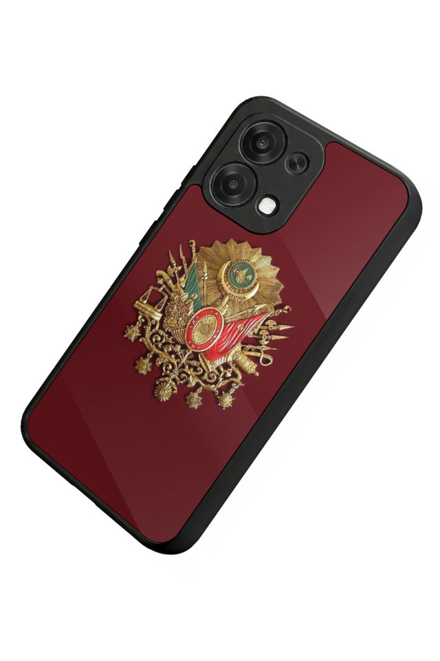 Oppo A6 Pro Uyumlu Osmanli Tugrasi Tasarımlı Glossy Premium Kılıf