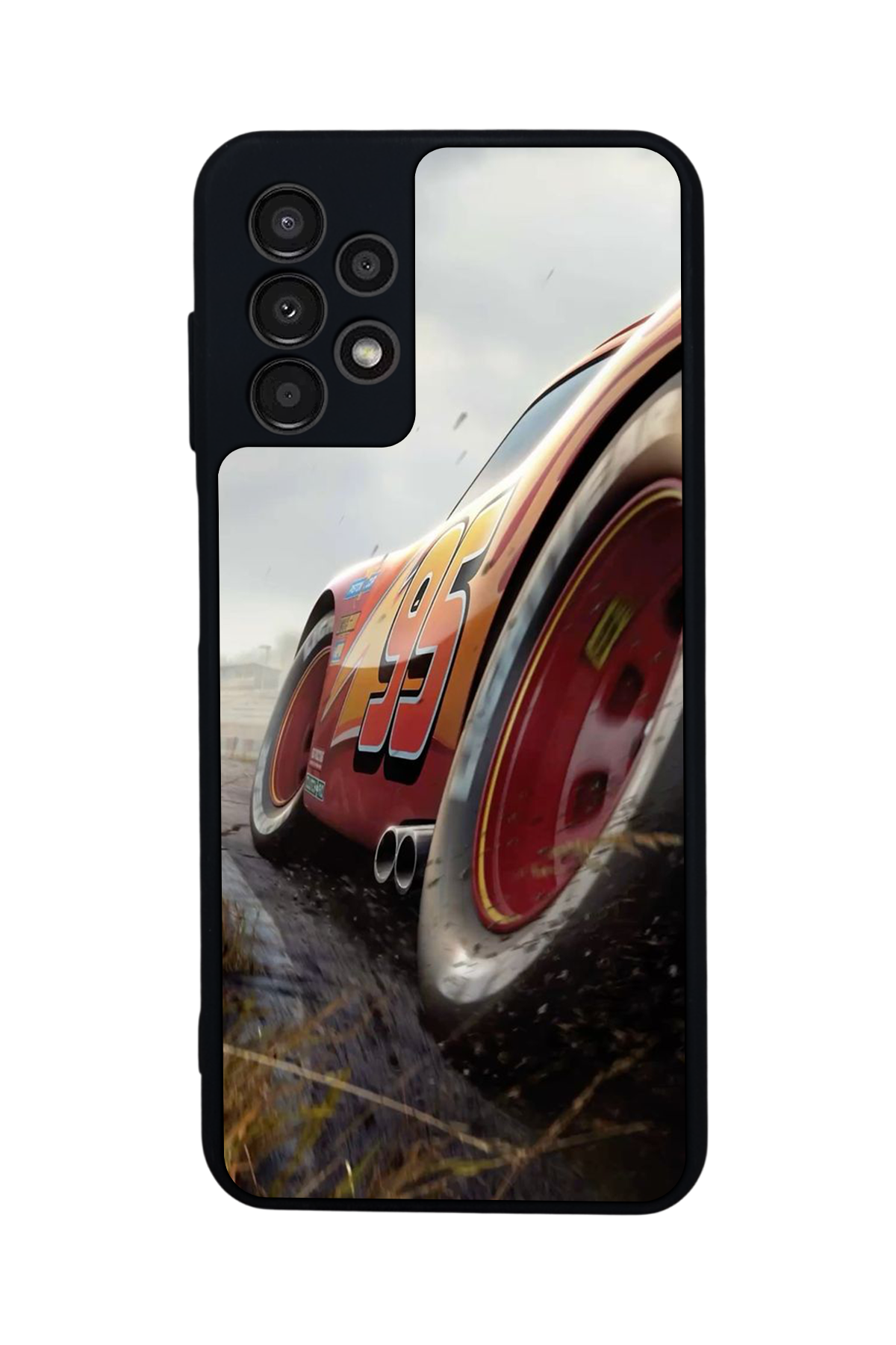 Samsung Galaxy A13 Uyumlu Şimsek McQueen Tasarımlı Glossy Premium Kılıf
