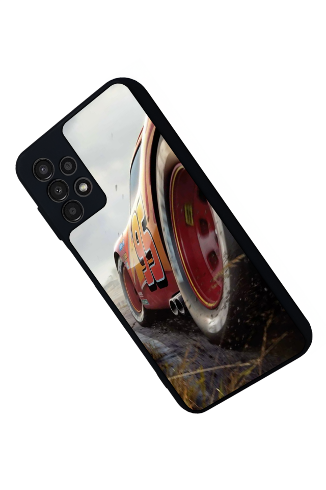 Samsung Galaxy A13 Uyumlu Şimsek McQueen Tasarımlı Glossy Premium Kılıf