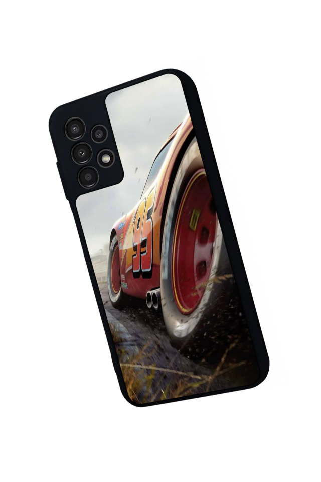 Samsung Galaxy A13 Uyumlu Şimsek McQueen Tasarımlı Glossy Premium Kılıf