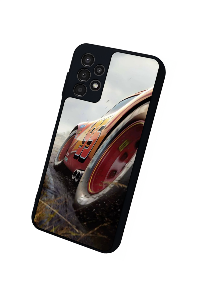 Samsung Galaxy A13 Uyumlu Şimsek McQueen Tasarımlı Glossy Premium Kılıf