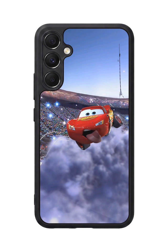 Samsung Galaxy M34 Uyumlu Şimsek McQueen Tasarımlı Glossy Premium Kılıf