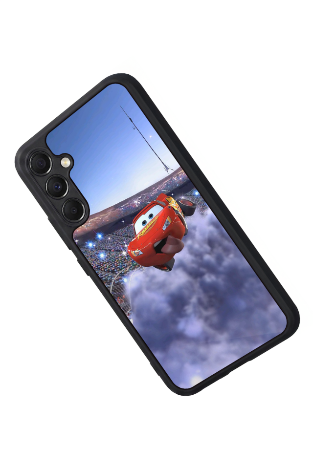 Samsung Galaxy M34 Uyumlu Şimsek McQueen Tasarımlı Glossy Premium Kılıf