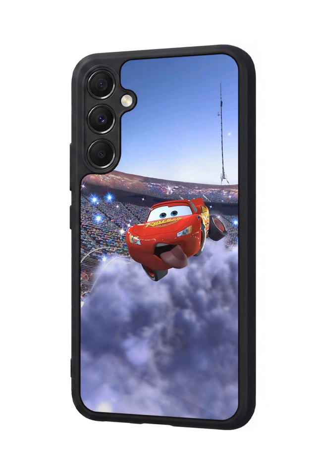 Samsung Galaxy M34 Uyumlu Şimsek McQueen Tasarımlı Glossy Premium Kılıf