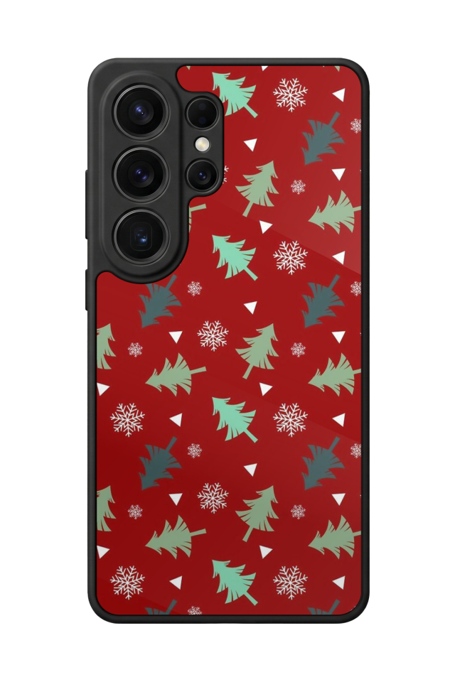 Samsung Galaxy S26 Ultra Uyumlu Yilbasi Christmas Tasarımlı Glossy Premium Kılıf