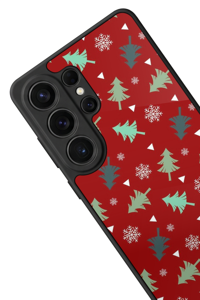 Samsung Galaxy S26 Ultra Uyumlu Yilbasi Christmas Tasarımlı Glossy Premium Kılıf