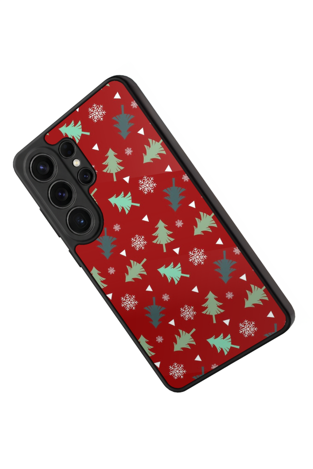 Samsung Galaxy S26 Ultra Uyumlu Yilbasi Christmas Tasarımlı Glossy Premium Kılıf