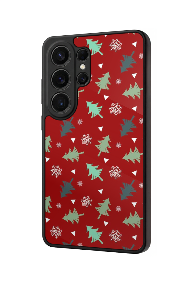 Samsung Galaxy S26 Ultra Uyumlu Yilbasi Christmas Tasarımlı Glossy Premium Kılıf