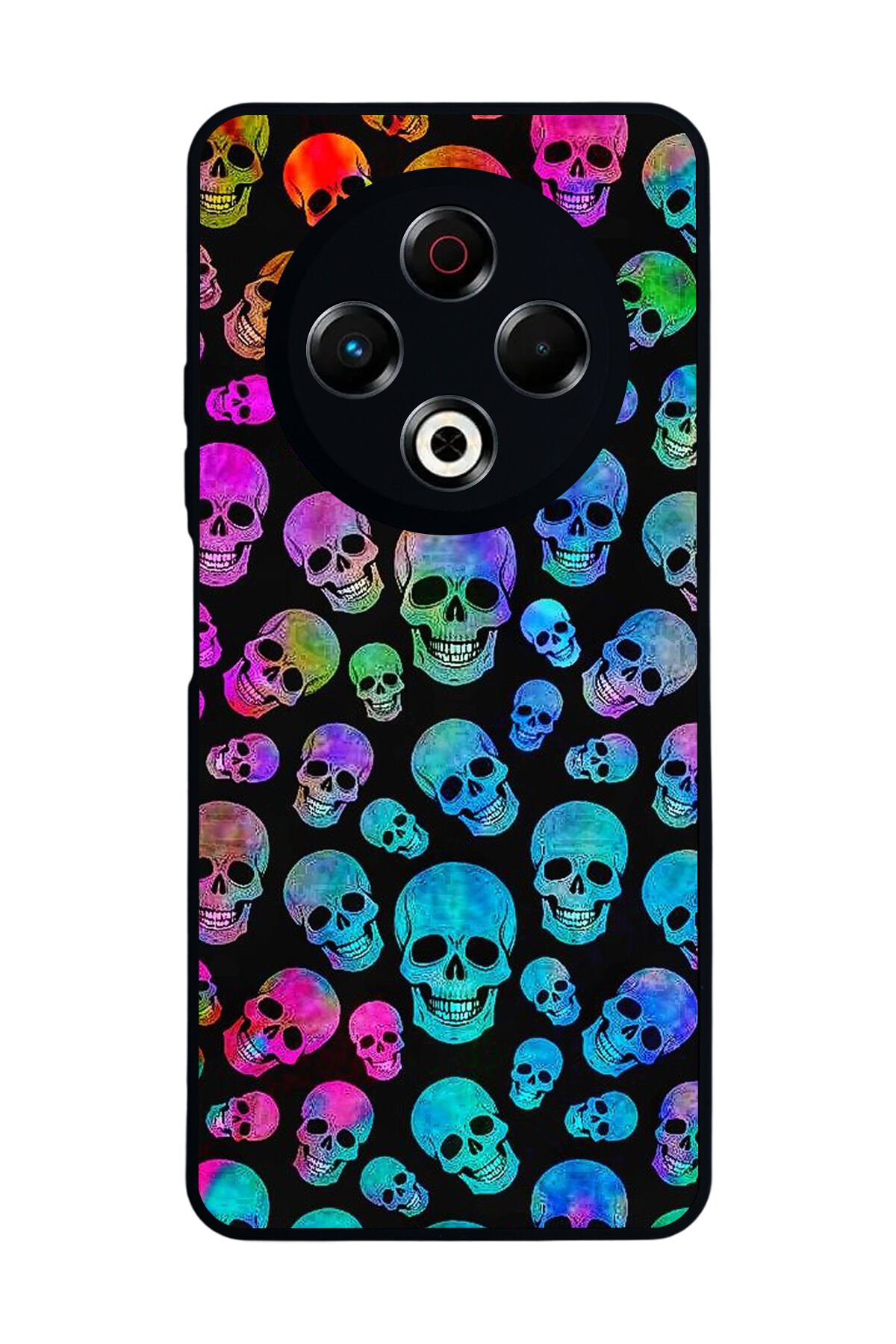Tecno Spark 30 Uyumlu KuruKafa Tasarımlı Glossy Premium Kılıf