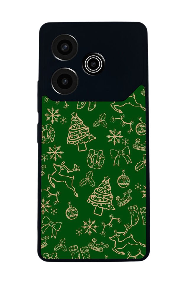 Tecno Pova 6 Uyumlu Yilbasi Christmas Tasarımlı Glossy Premium Kılıf