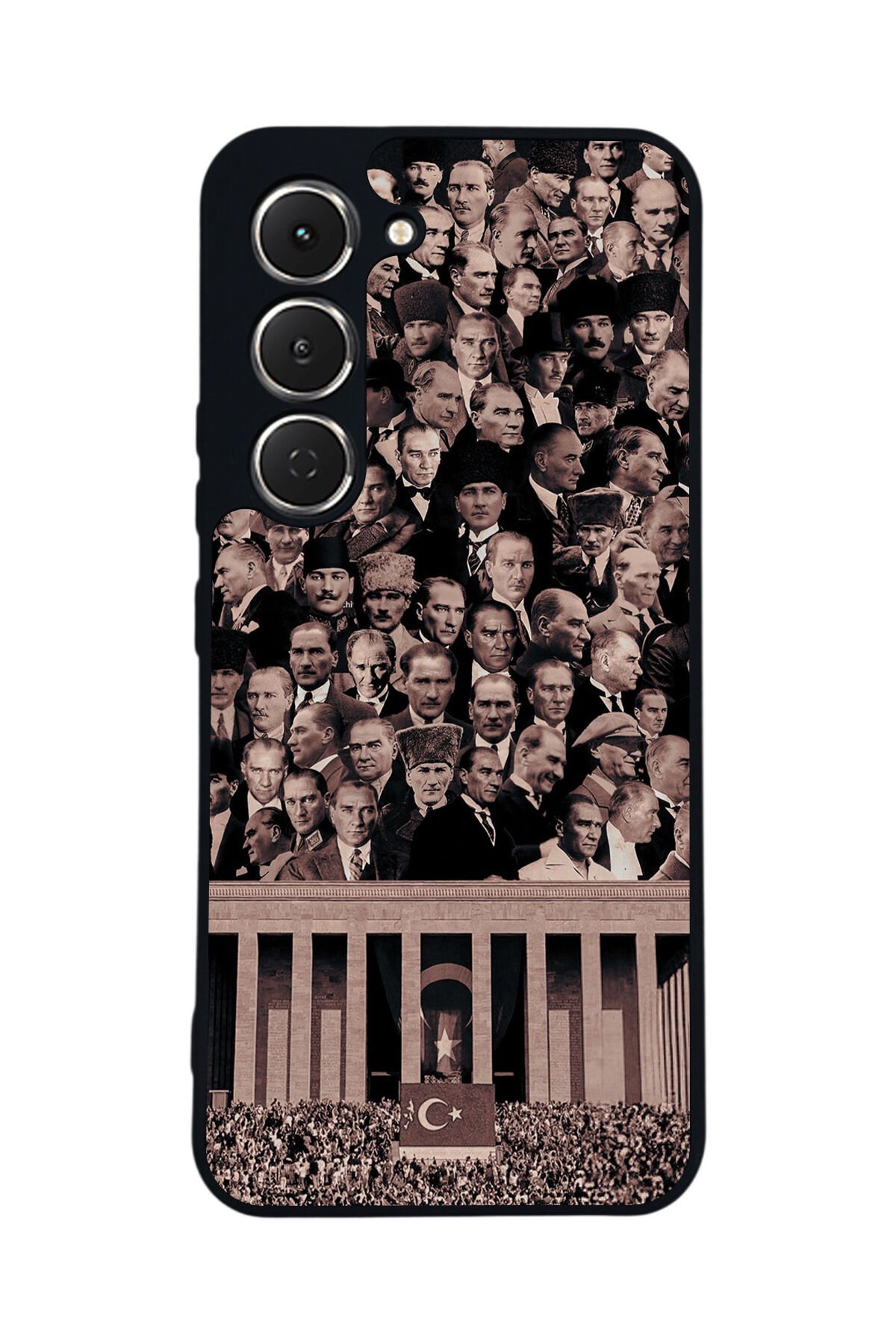 Tecno Spark 40 Pro Uyumlu Mustafa Kemal Ataturk Tasarımlı Glossy Premium Kılıf