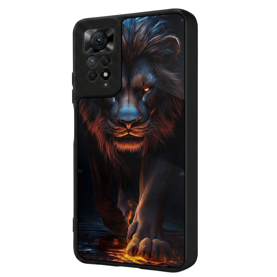Xiaomi Redmi Note 11 Pro Uyumlu Aslan Tasarımlı Glossy Premium Kılıf