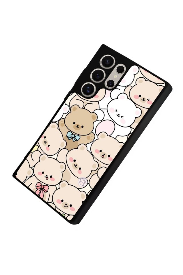 Samsung Galaxy S23 Ultra Uyumlu Ayı Tasarımlı Glossy Premium Kılıf