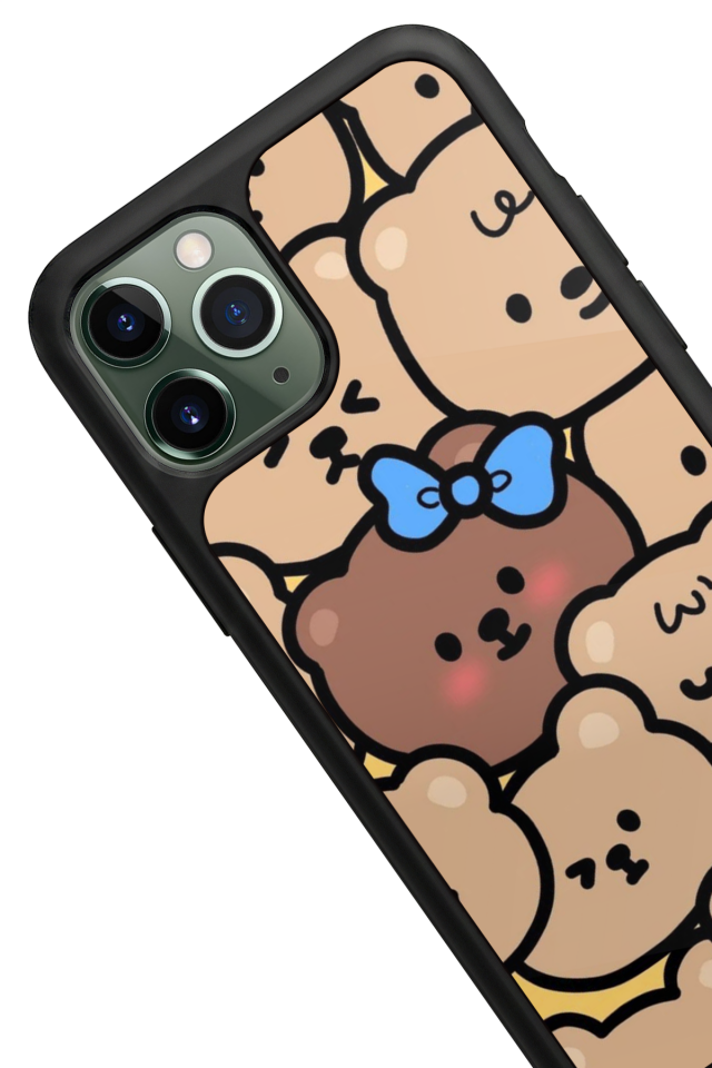 iPhone 11 Pro Uyumlu Ayı Tasarımlı Glossy Premium Kılıf