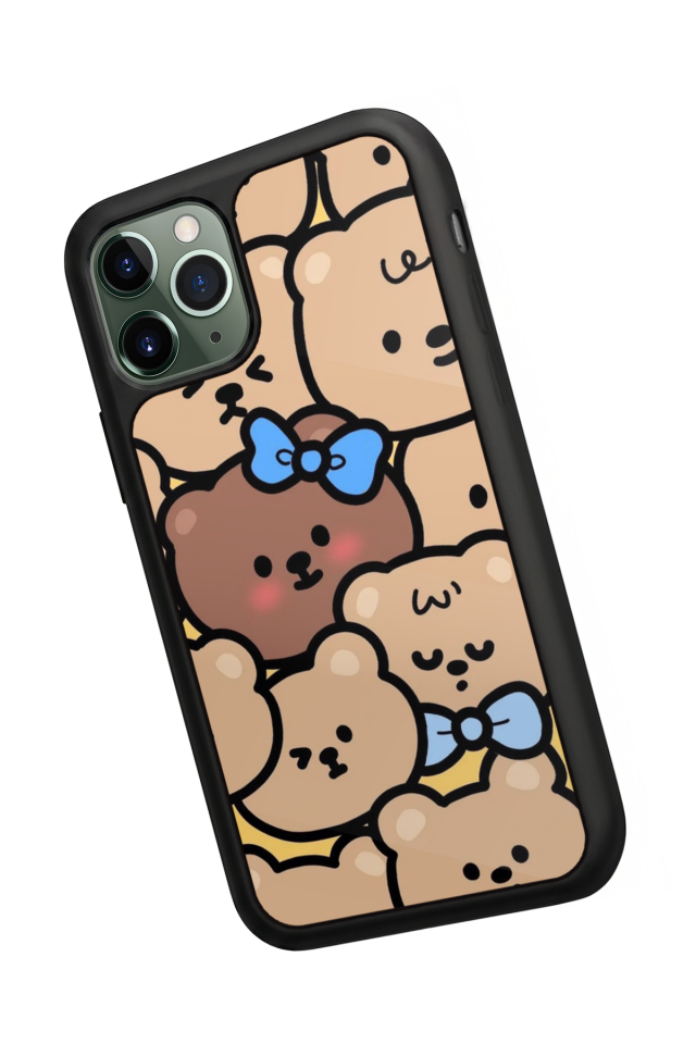 iPhone 11 Pro Uyumlu Ayı Tasarımlı Glossy Premium Kılıf