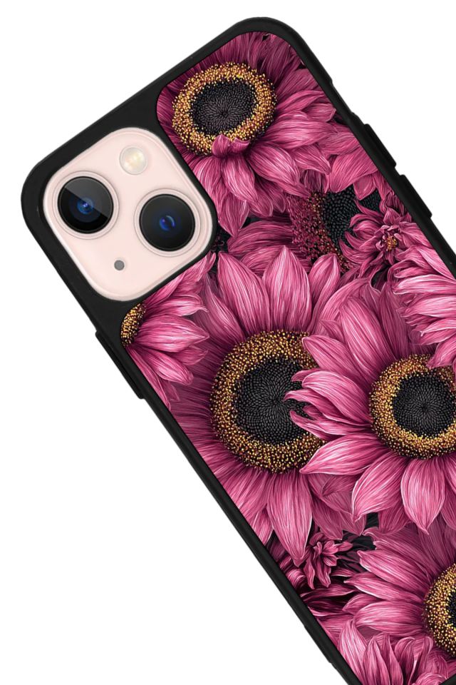 iPhone 14 Plus Uyumlu Cicek Tasarımlı Glossy Premium Kılıf