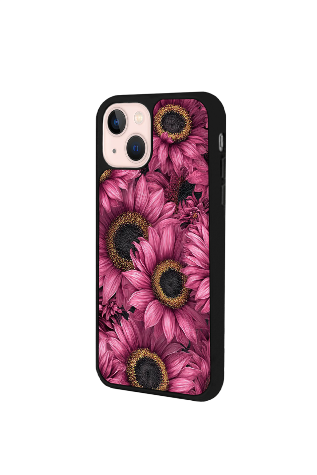 iPhone 14 Plus Uyumlu Cicek Tasarımlı Glossy Premium Kılıf