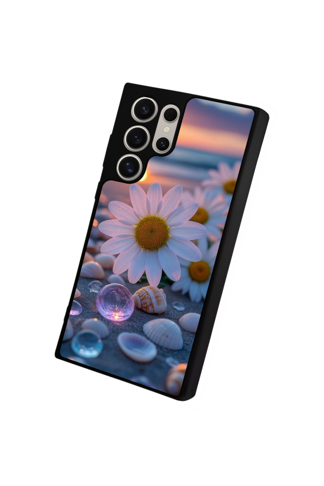 Samsung Galaxy S24 Ultra Uyumlu Cicek Tasarımlı Glossy Premium Kılıf