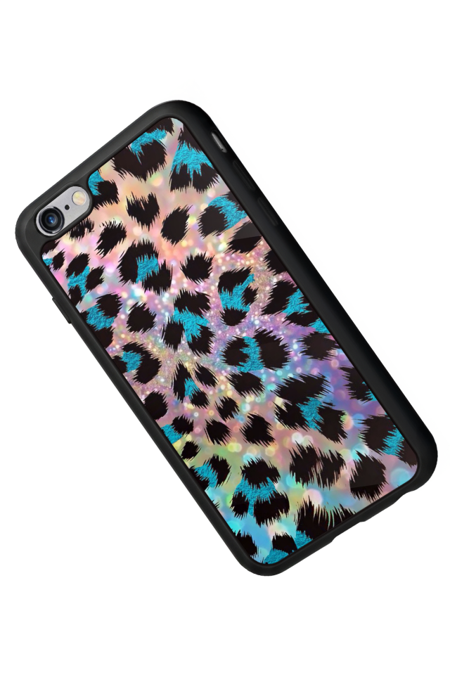iPhone 6 Plus Uyumlu Hologram Leopar Tasarımlı Glossy Premium Kılıf