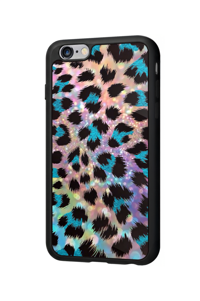 iPhone 6 Plus Uyumlu Hologram Leopar Tasarımlı Glossy Premium Kılıf