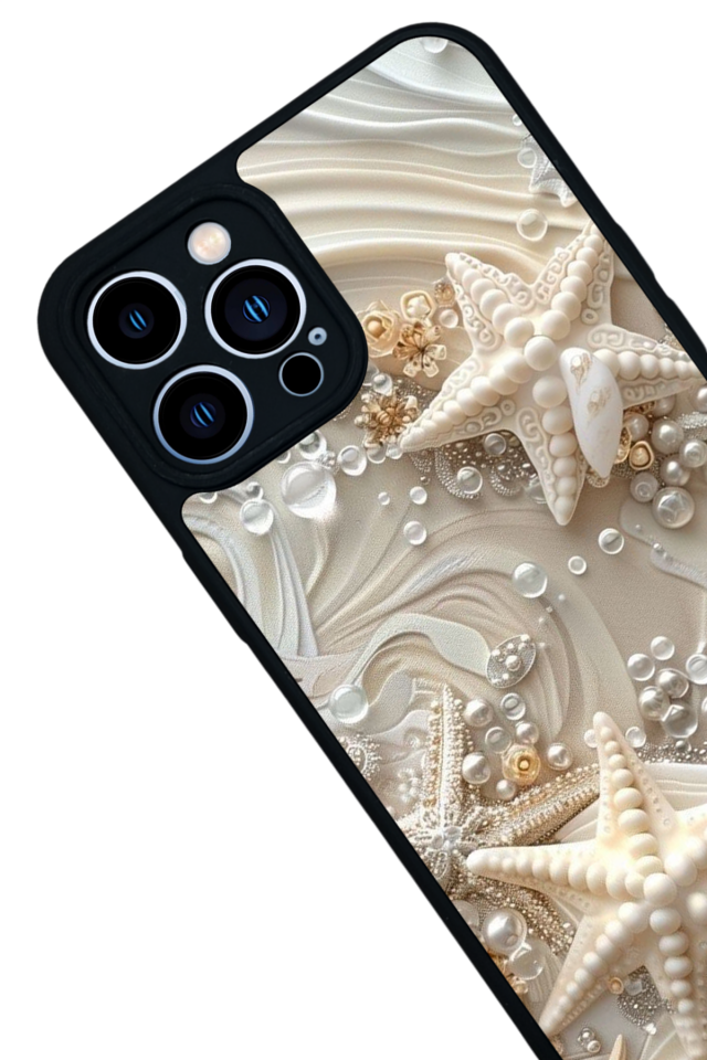 iPhone 12 Pro Max Uyumlu  İnci Tasarımlı Glossy Premium Kılıf