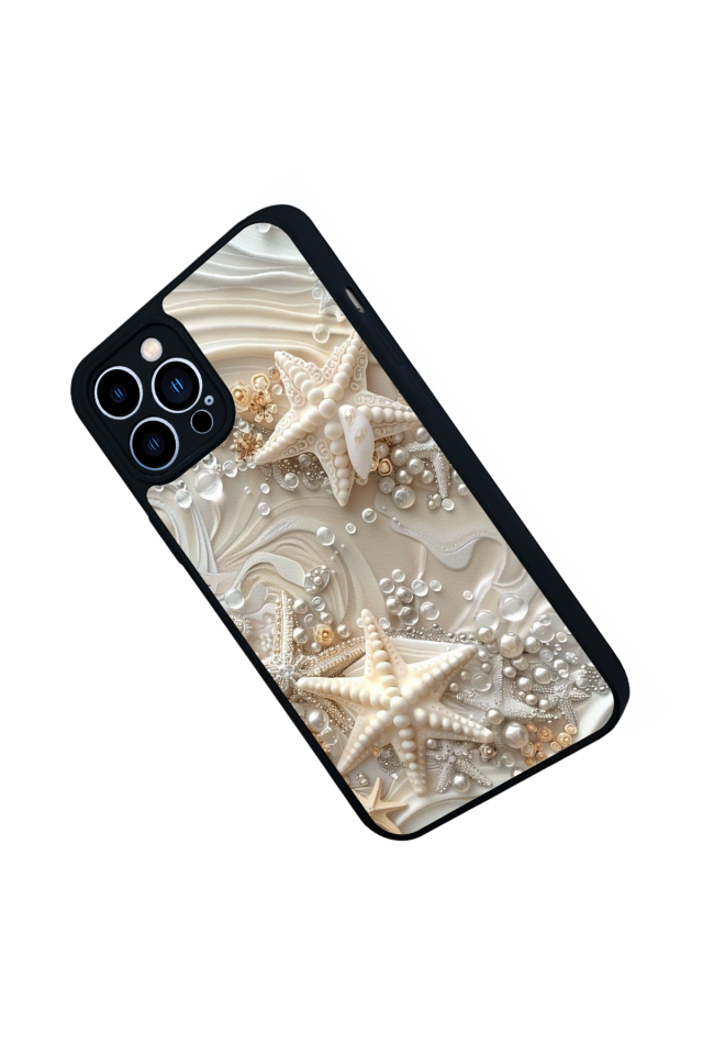 iPhone 12 Pro Max Uyumlu  İnci Tasarımlı Glossy Premium Kılıf