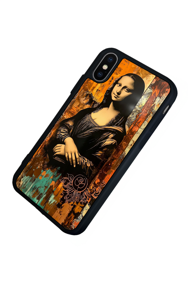 iPhone XS Max Uyumlu Monalisa Tasarımlı Glossy Premium Kılıf