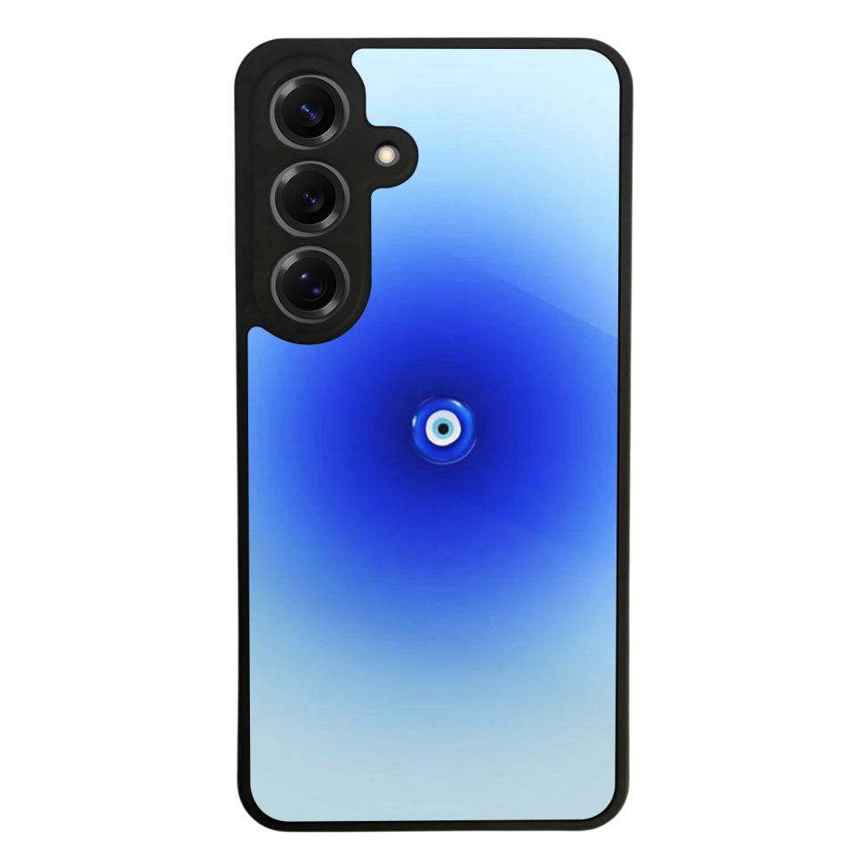 Samsung Galaxy S25 Uyumlu Nazar Tasarımlı Glossy Premium Kılıf