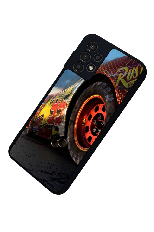 Samsung Galaxy A13 Uyumlu Şimsek McQueen Tasarımlı Glossy Premium Kılıf