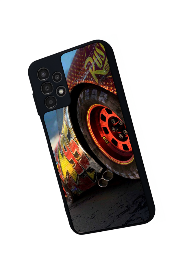 Samsung Galaxy A13 Uyumlu Şimsek McQueen Tasarımlı Glossy Premium Kılıf