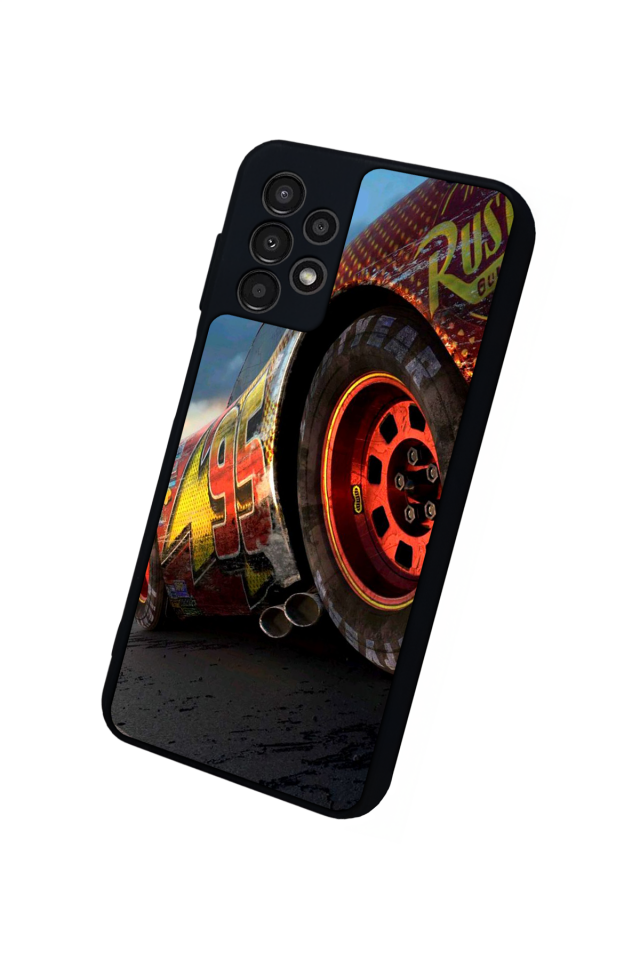 Samsung Galaxy A13 Uyumlu Şimsek McQueen Tasarımlı Glossy Premium Kılıf