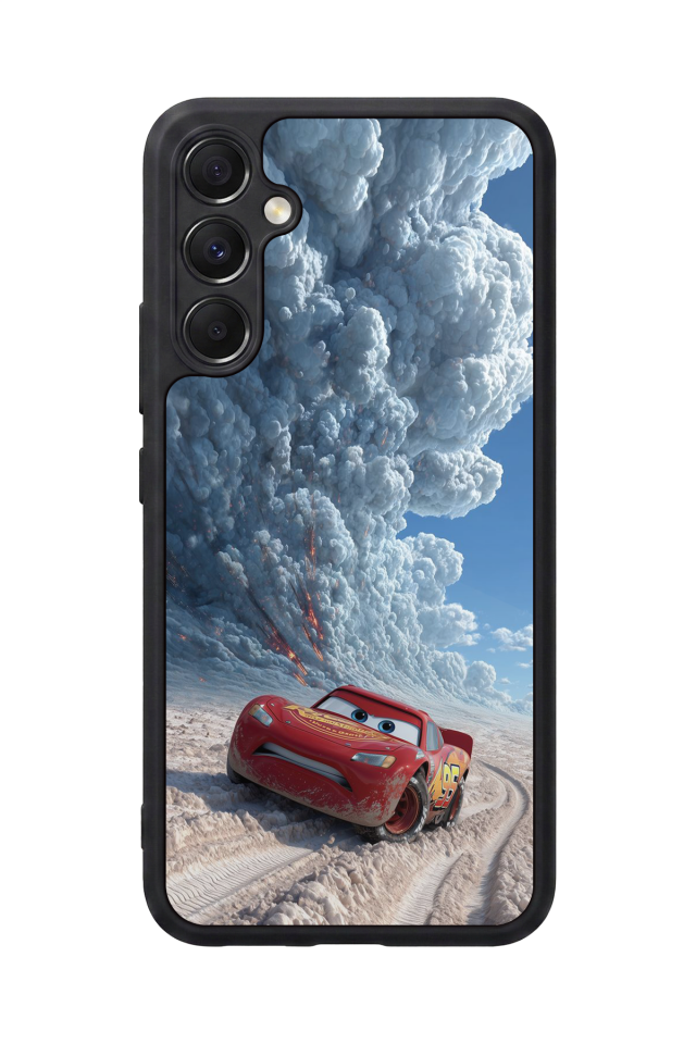 Samsung Galaxy M34 Uyumlu Şimsek McQueen Tasarımlı Glossy Premium Kılıf