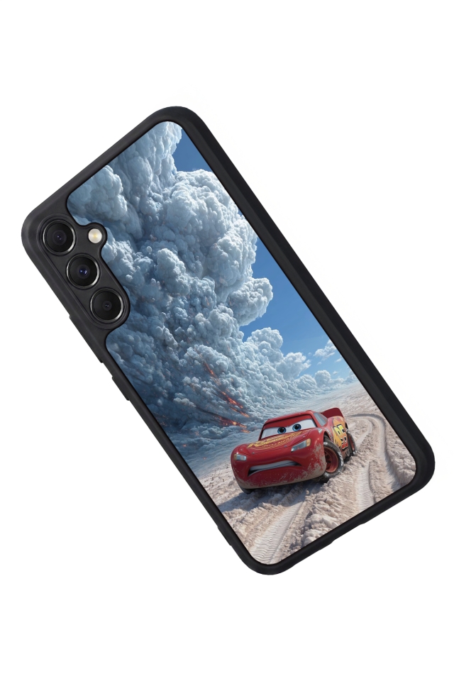 Samsung Galaxy M34 Uyumlu Şimsek McQueen Tasarımlı Glossy Premium Kılıf