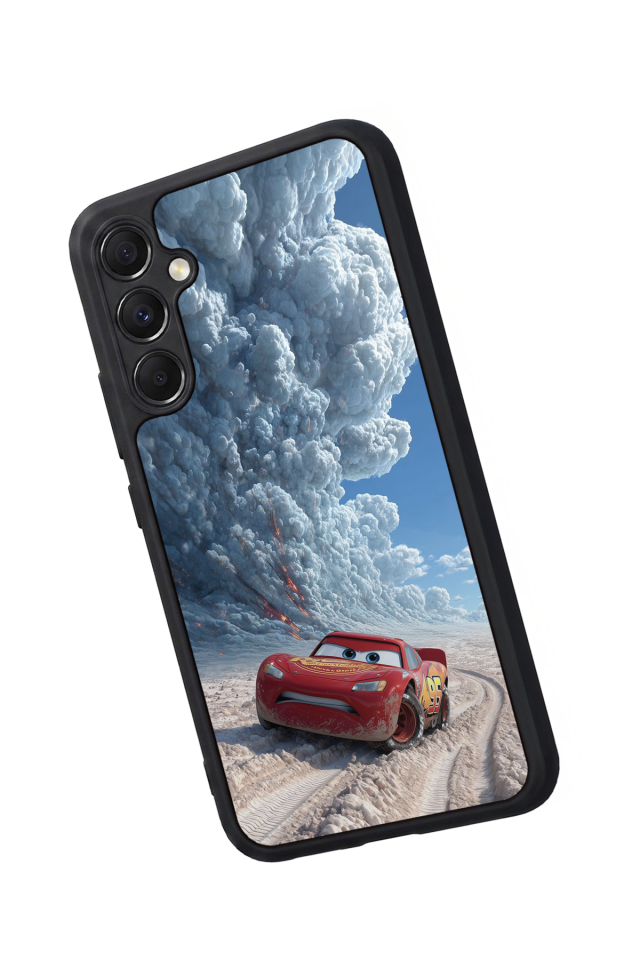Samsung Galaxy M34 Uyumlu Şimsek McQueen Tasarımlı Glossy Premium Kılıf