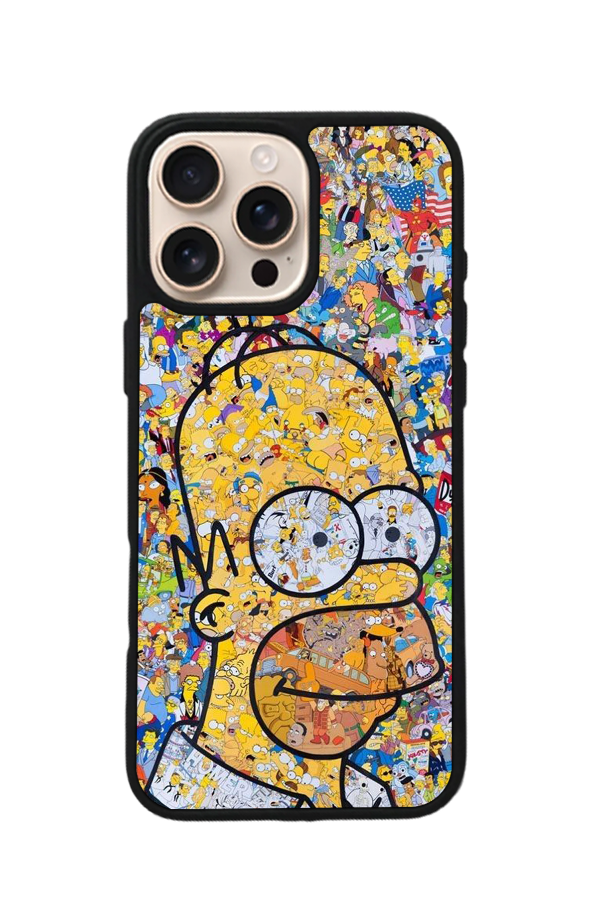 iPhone 16 Pro Max Uyumlu The Simpsons Tasarımlı Glossy Premium Kılıf