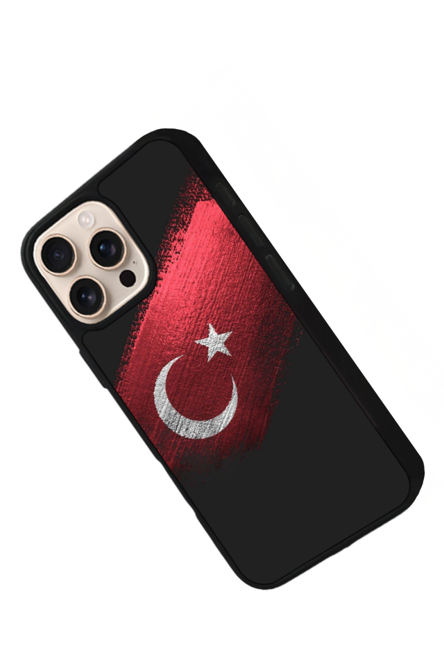 iPhone 14 Pro Uyumlu TürkBayragi Tasarımlı Glossy Premium Kılıf