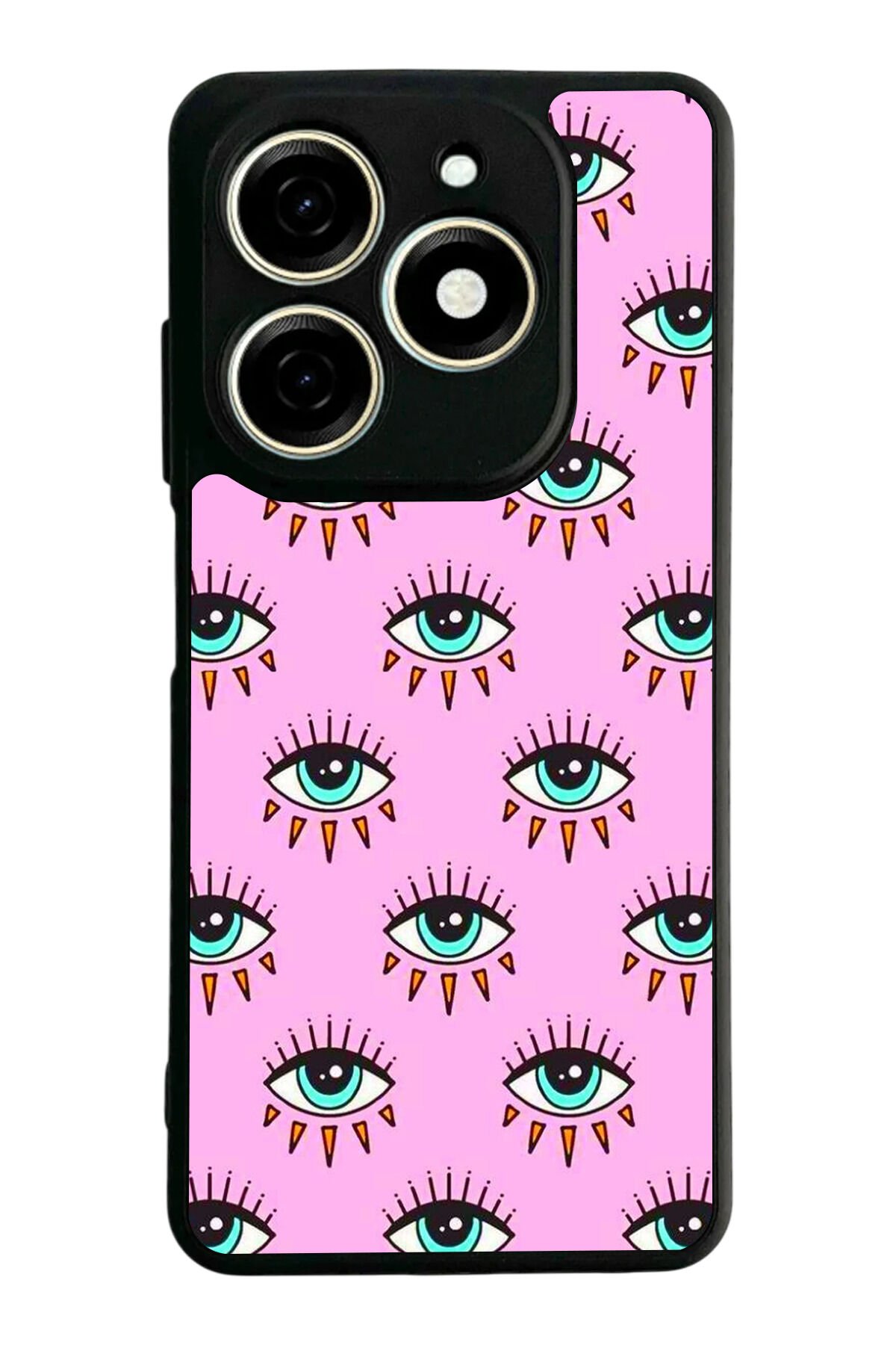 Infınıx Smart 8 Pro Uyumlu Göz Tasarımlı Glossy Premium Kılıf