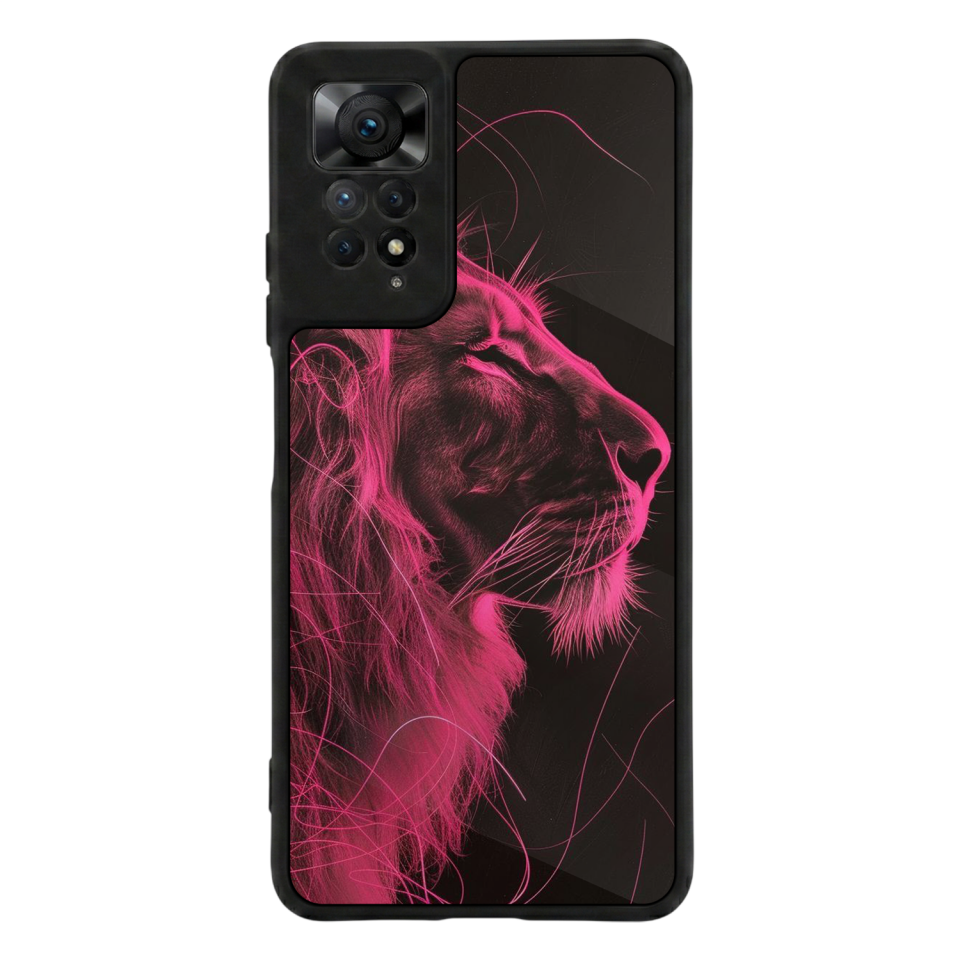 Xiaomi Redmi Note 11 Pro Uyumlu Aslan Tasarımlı Glossy Premium Kılıf