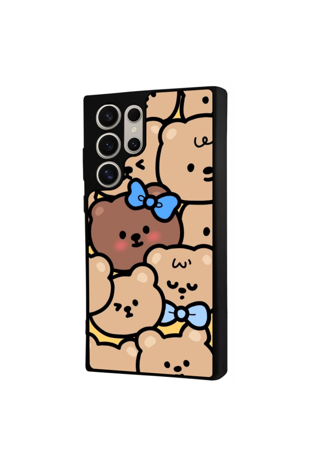 Samsung Galaxy S23 Ultra Uyumlu Ayı Tasarımlı Glossy Premium Kılıf